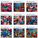 Ultimate Butterfly Cluster Background Bundle