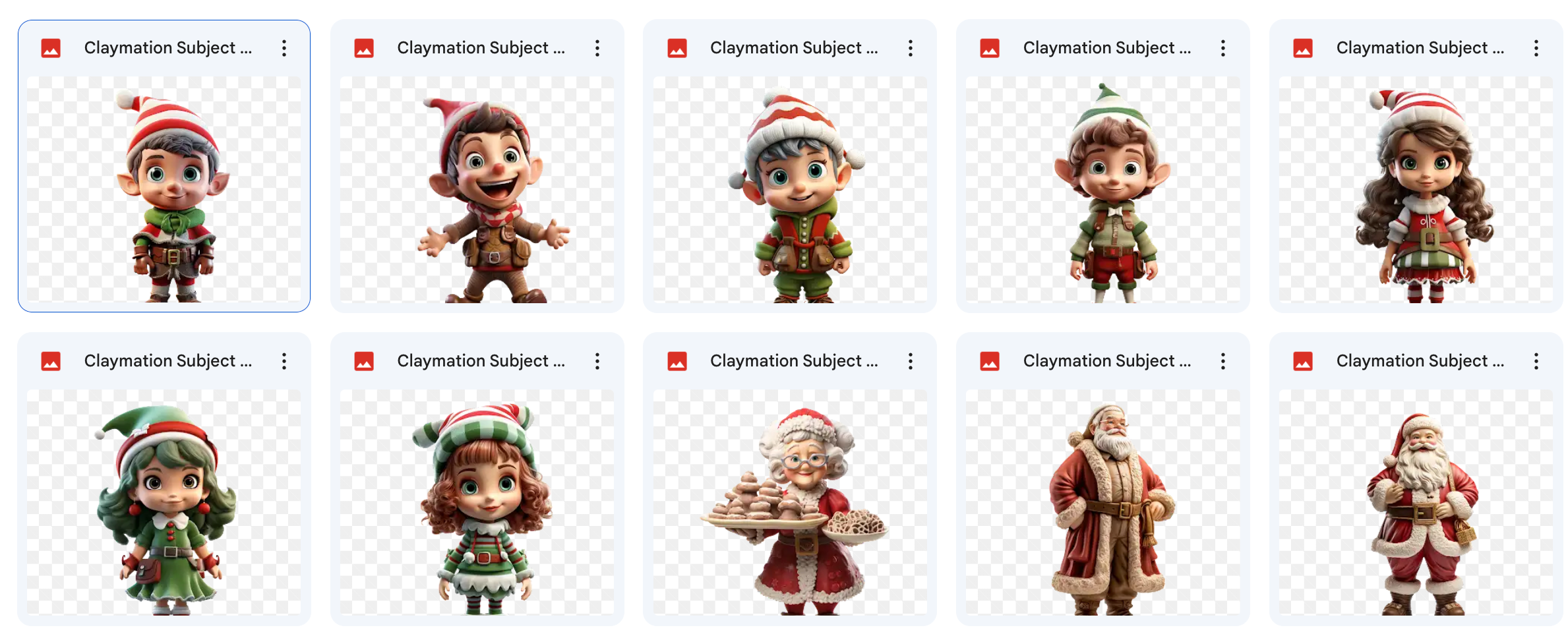 Claymation Christmas Asset Pack - Meg Bitton Productions