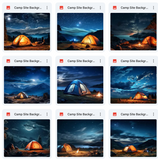 Ultimate Camp Site Background Bundle