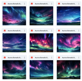 Ultimate Aurora Borealis Background Bundle