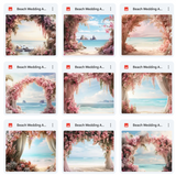 Ultimate Beach Wedding Arches Background Bundle