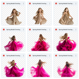 Ultimate Spring Gown Model Overlays