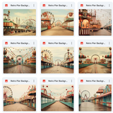 Ultimate Retro PIer Background Bundle