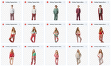 Holiday Pajama Models Asset Pack - Meg Bitton Productions