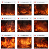 Ultimate Fire Background Bundle