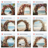 Ultimate Beach Arch Background Bundle