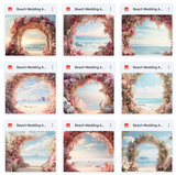 Ultimate Beach Wedding Arches Background Bundle