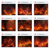 Ultimate Fire Background Bundle