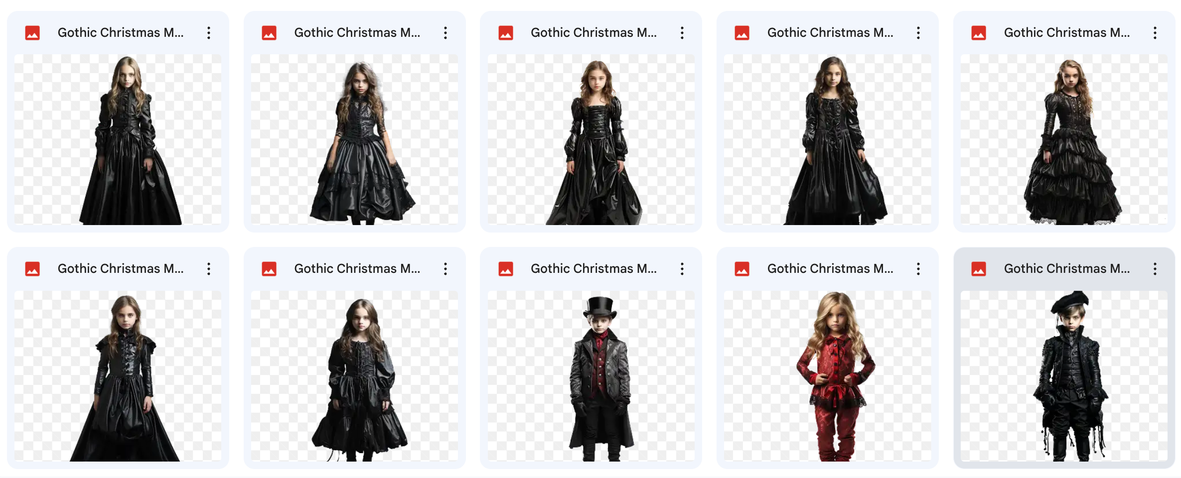 Gothic Christmas Asset Pack - Meg Bitton Productions