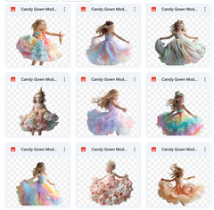 Ultimate Candy Gown Model Overlay Bundle