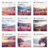 Ultimate Heather Fields Background Bundle