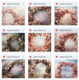 Ultimate Studio Floral Arch Background Bundle