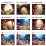 Spring Fairy Background & Overlay Asset Pack