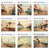 Ultimate Retro PIer Background Bundle