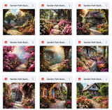 Ultimate Garden Path Background Bundle