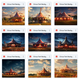 Ultimate Circus Tent Background Bundle