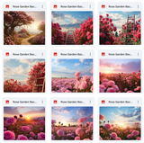 Ultimate Rose Garden Background Bundle