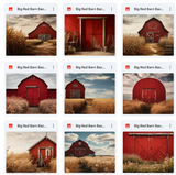 Ultimate Big Red Barn Background Bundle