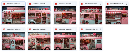 Valentine Trailer Background Bundle