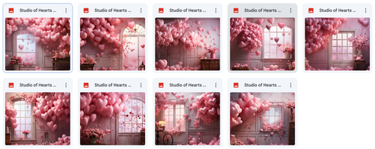 Studio of Hearts Background Bundle - Meg Bitton Productions