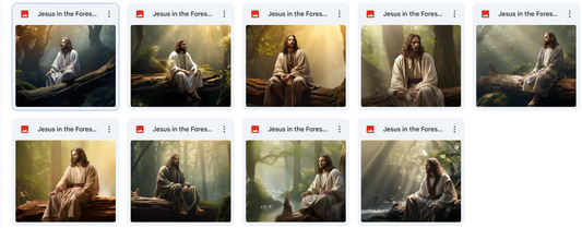 Jesus in the Forest Background Bundle