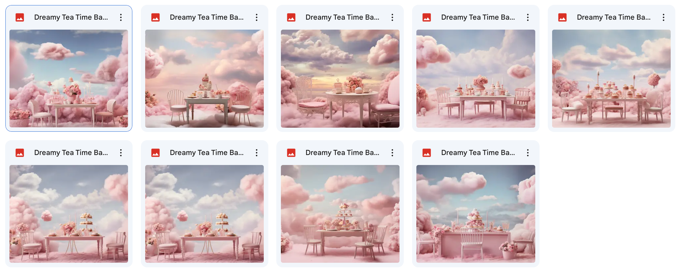 Dreamy Tea Time Background Bundle - Meg Bitton Productions