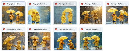 Playing in the Rain Portrait Bundle