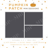 Pumpkin Patch Mini Session Template