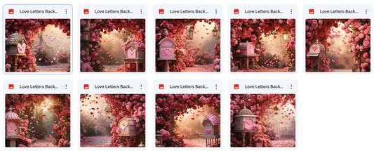 Love Letters Background Bundle - Meg Bitton Productions
