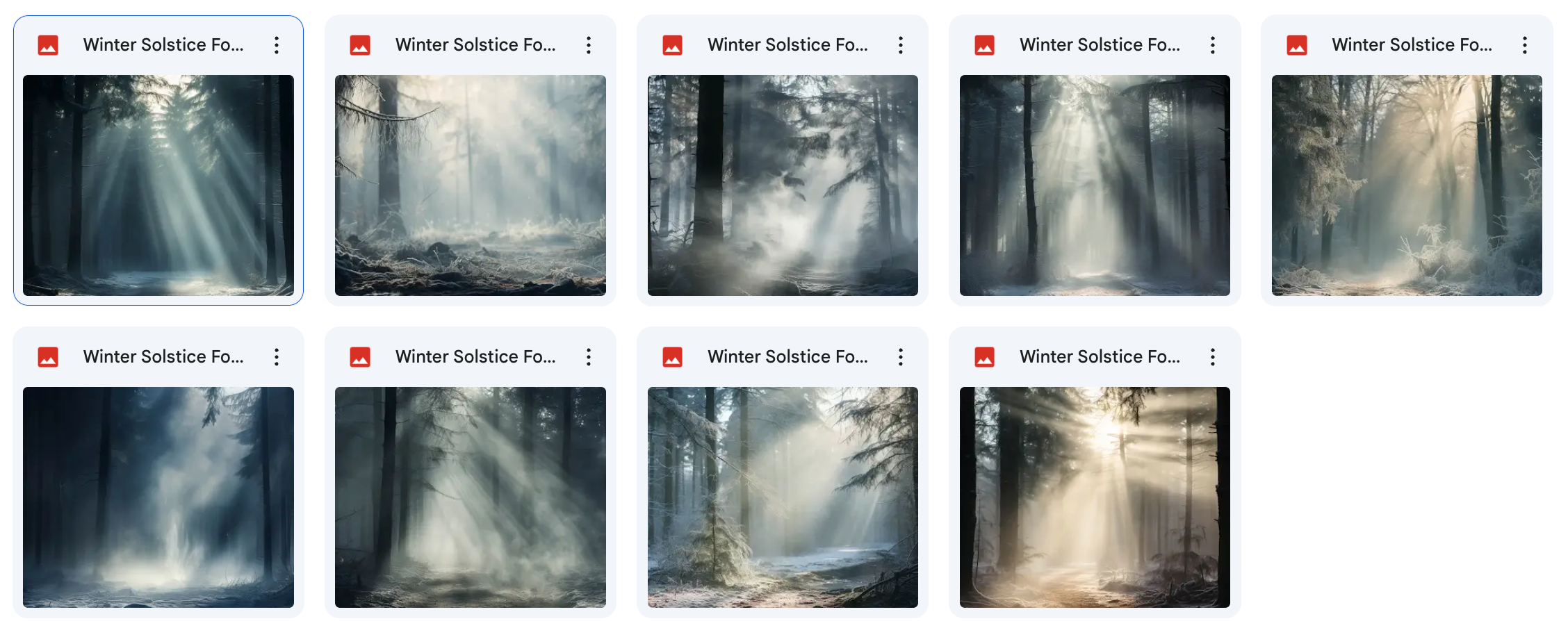 Winter Solstice Forest Background Bundle - Meg Bitton Productions