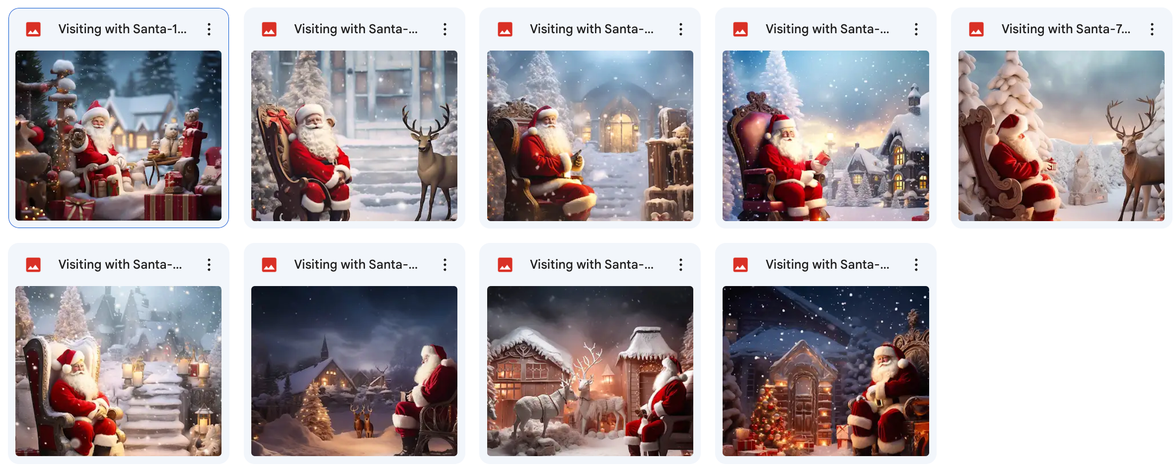 Visiting Santa Background Bundle - Meg Bitton Productions