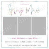 Spring Mini Session Template #10