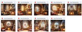 Cozy Christmas Room Background Bundle - Meg Bitton Productions