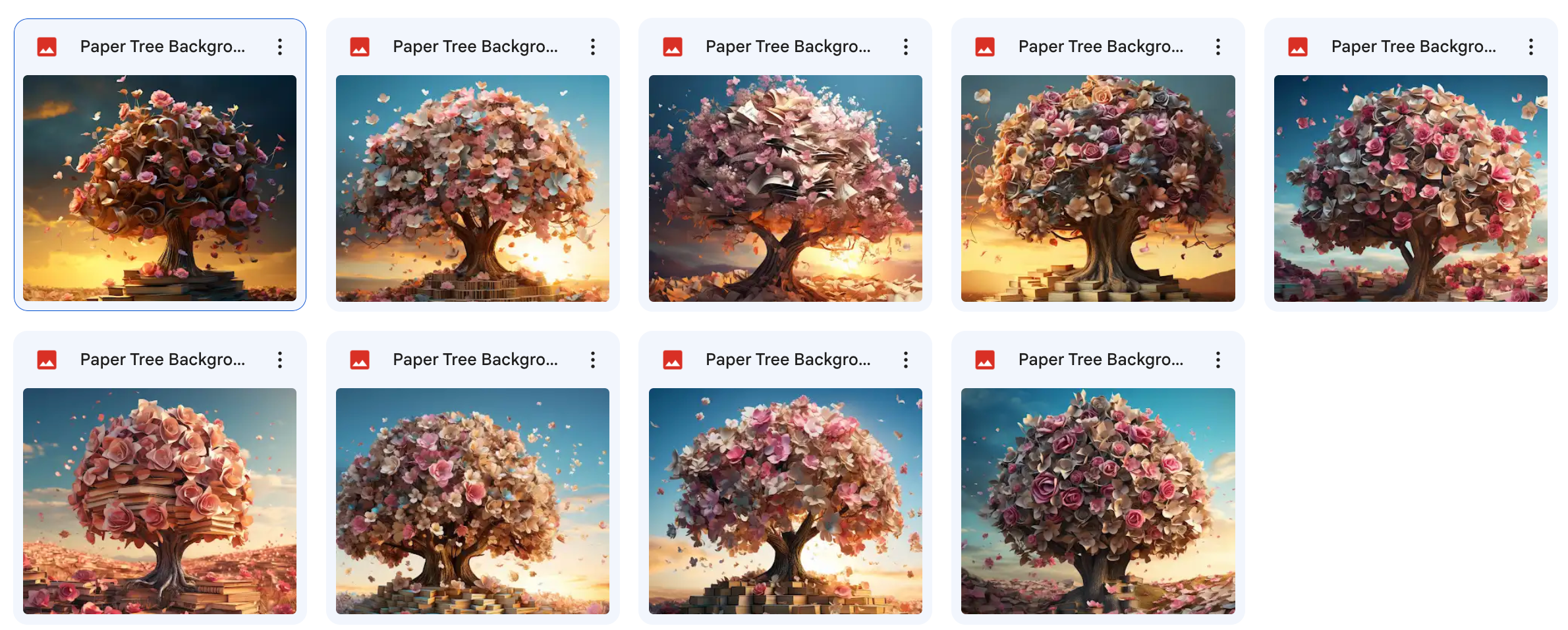 Paper Tree Background Bundle - Meg Bitton Productions