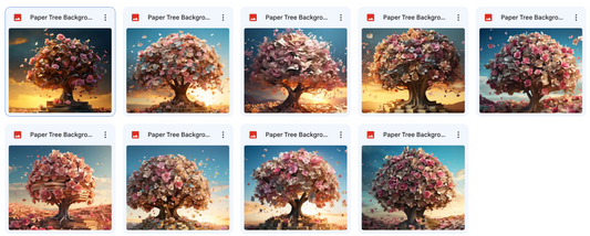 Paper Tree Background Bundle - Meg Bitton Productions