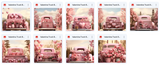 Valentine's Truck Background Bundle