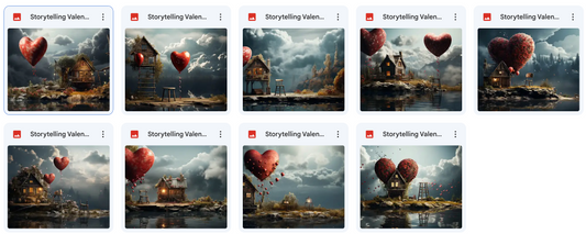 Storytelling Valentine Background Bundle
