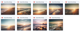 Sunset Shore Background Bundle - Meg Bitton Productions