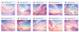 Magical Pastel Sky Overlays