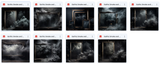 Gothic Smoke and Mirrors Background Bundle - Meg Bitton Productions