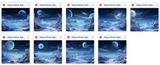 Magical Winter Nights Background Bundle - Meg Bitton Productions