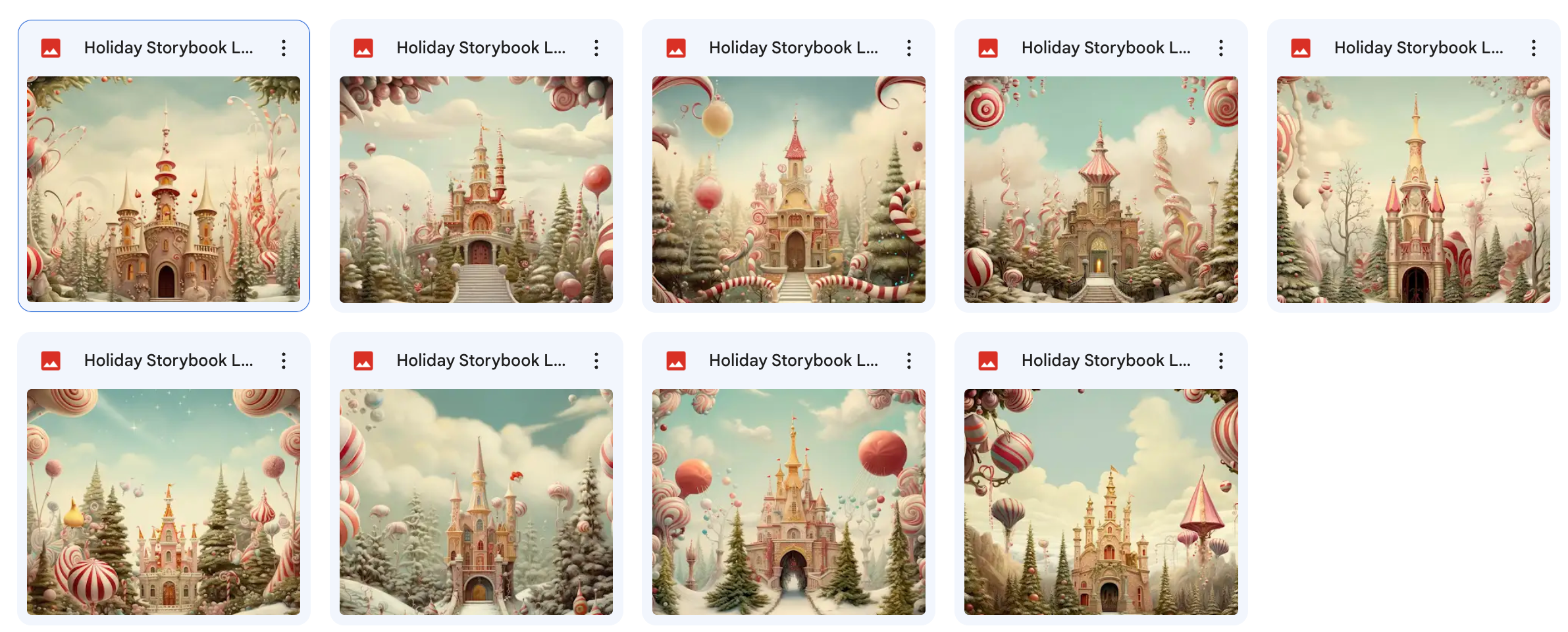 Holiday Storybook Landscape Background Bundle - Meg Bitton Productions