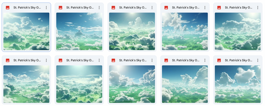 St. Patrick's Skies Overlays