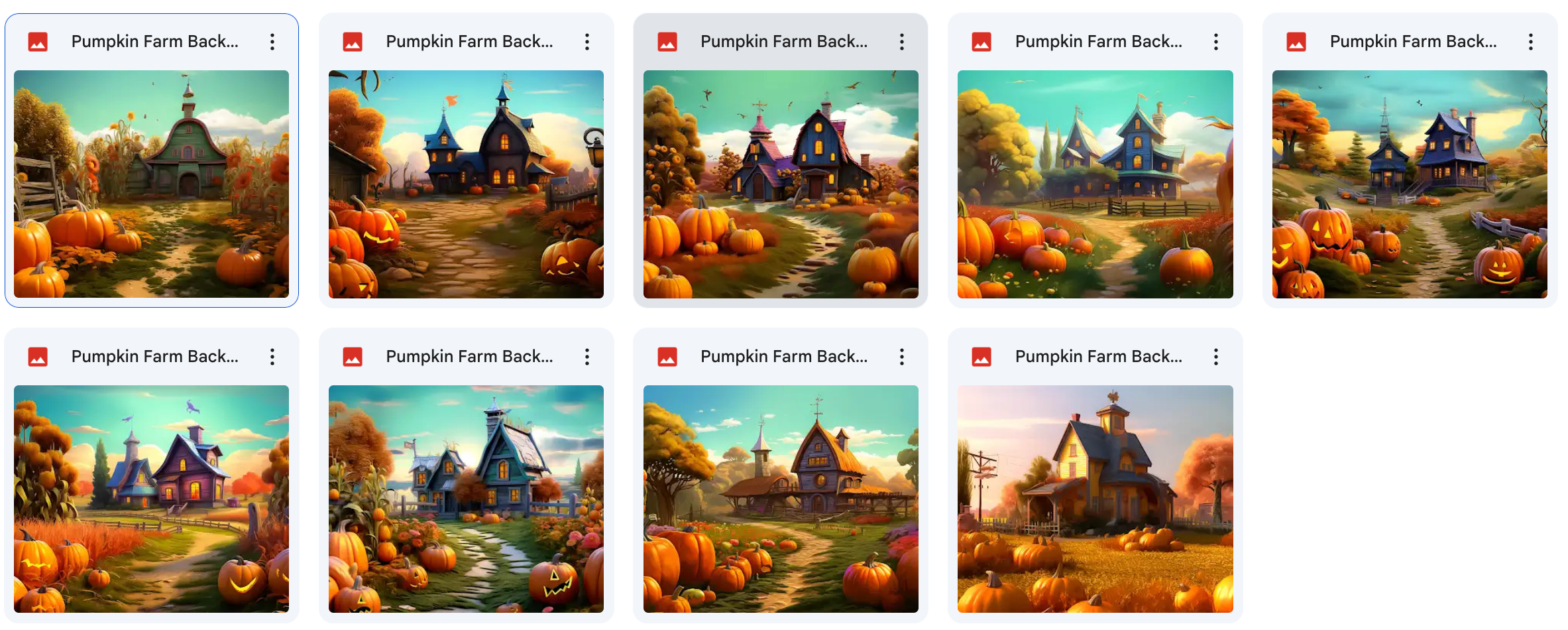 Pumpkin Farm Background Bundle - Meg Bitton Productions