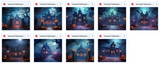 Haunted Halloween House Background Bundle - Meg Bitton Productions