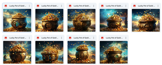 Lucky Pot of Gold Background Bundle