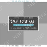 Back to School Mini Session Template #1