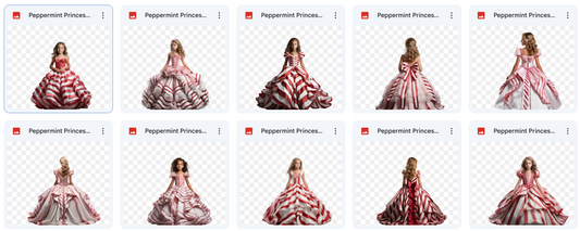 Magical Peppermint Princess Model Overlays - Meg Bitton Productions