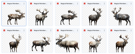 Magical Reindeer Overlays - Meg Bitton Productions