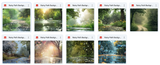 Rainy Path Background Bundle